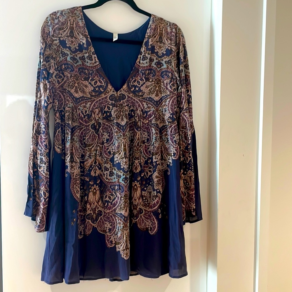 Free People Paisley Earth Tones Dress